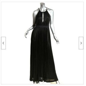 EMANUEL UNGARO Silk Pleated Maxi Grecian Dress